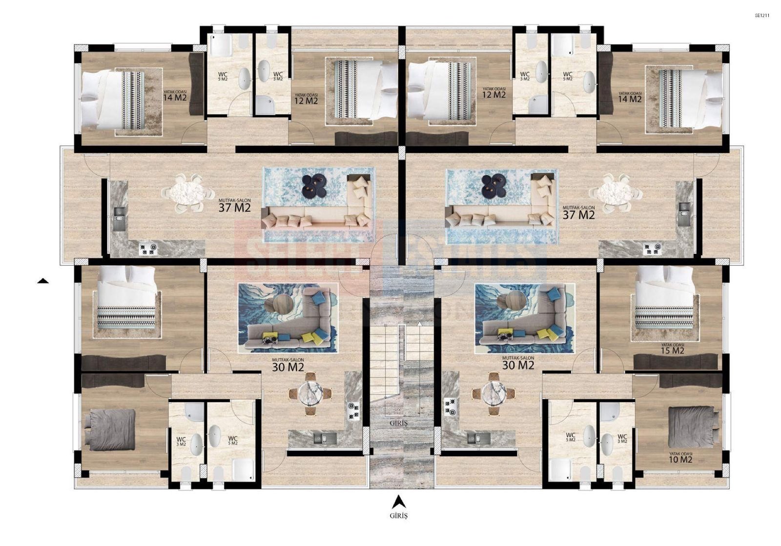 Gönyeli Turkish Title Deed Apartments for Sale