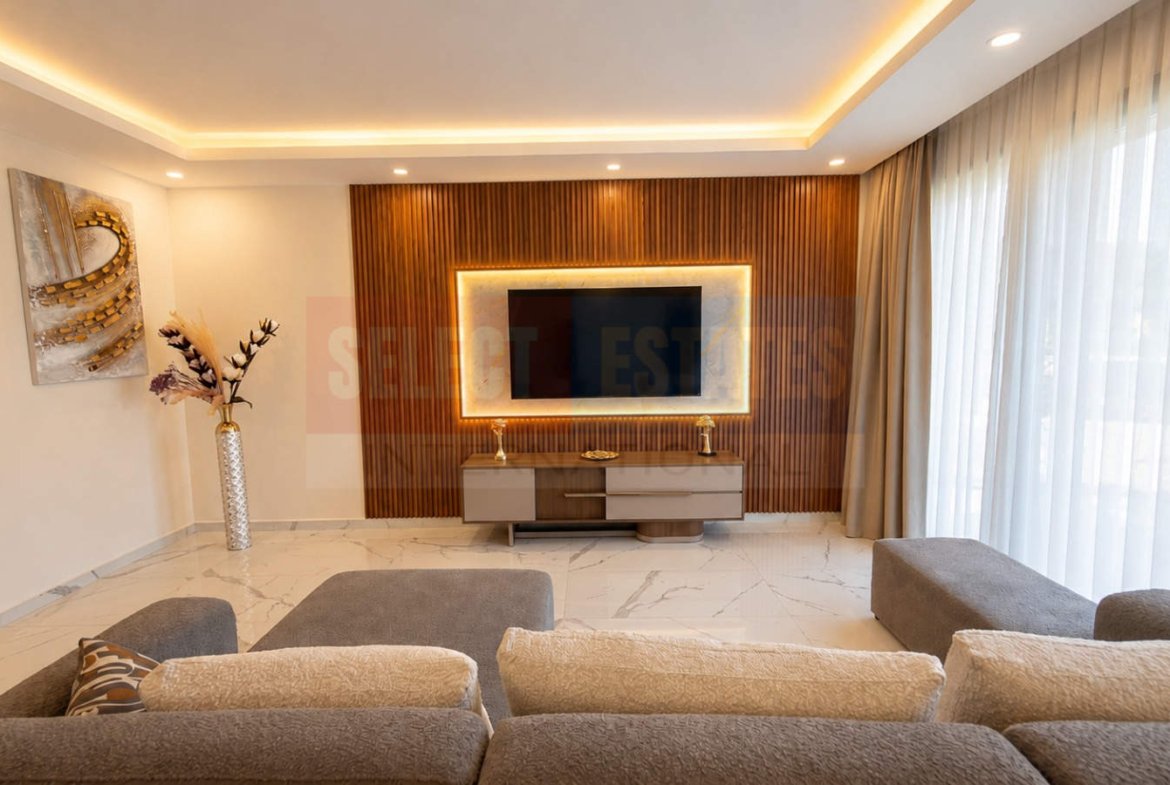 Luxury Furnished Villa with Sea View in Zeytinlik
