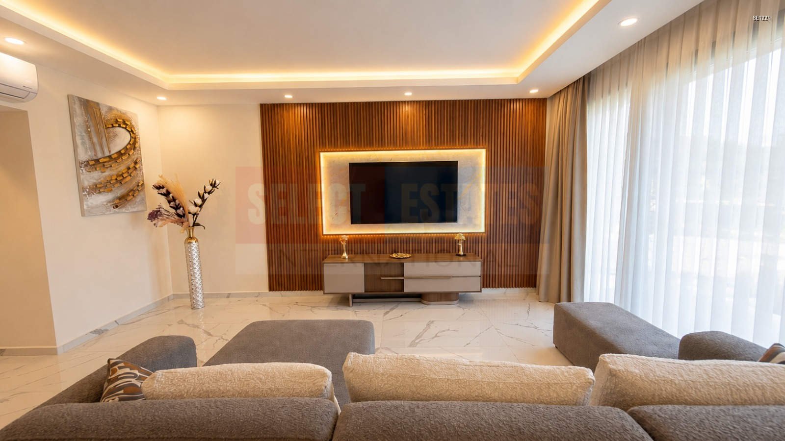 Luxury Furnished Villa with Sea View in Zeytinlik