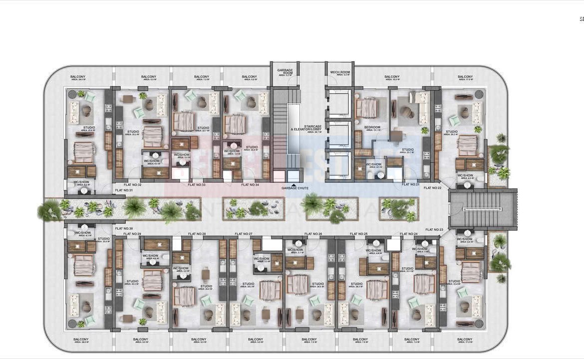 Luxury Studio Apartment in Gaziveren