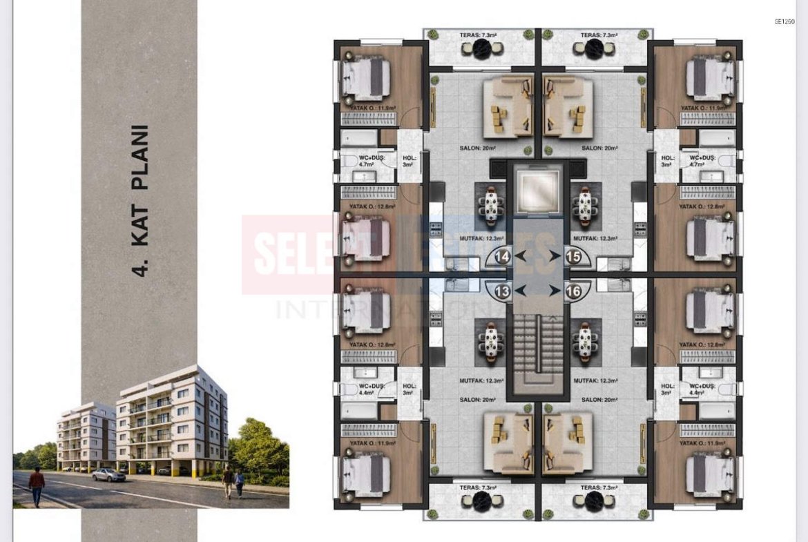 Modern Apartment in Baykal, Famagusta