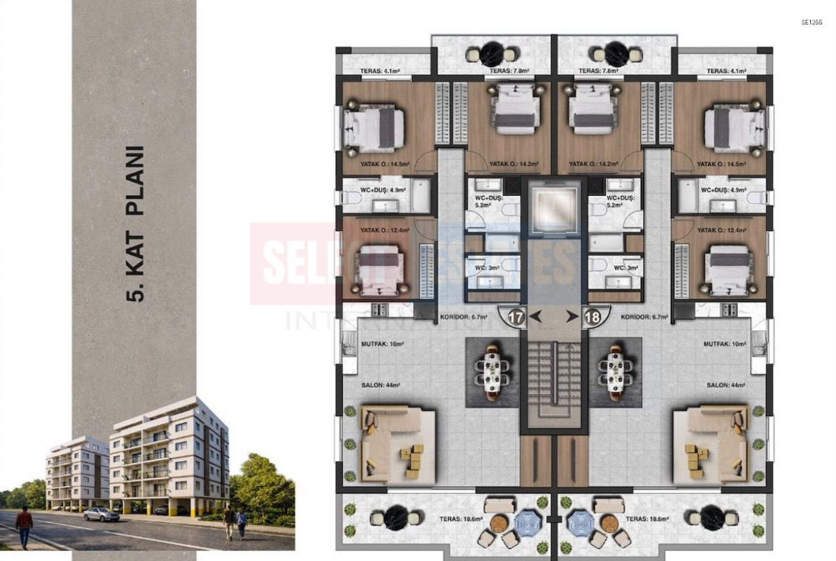 Luxury Penthouse with a View in Baykal