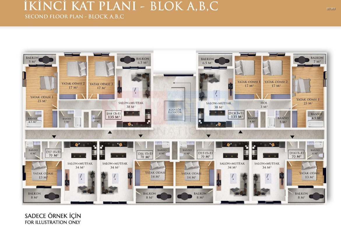 Luxury 3+1 in İskele Ötüken