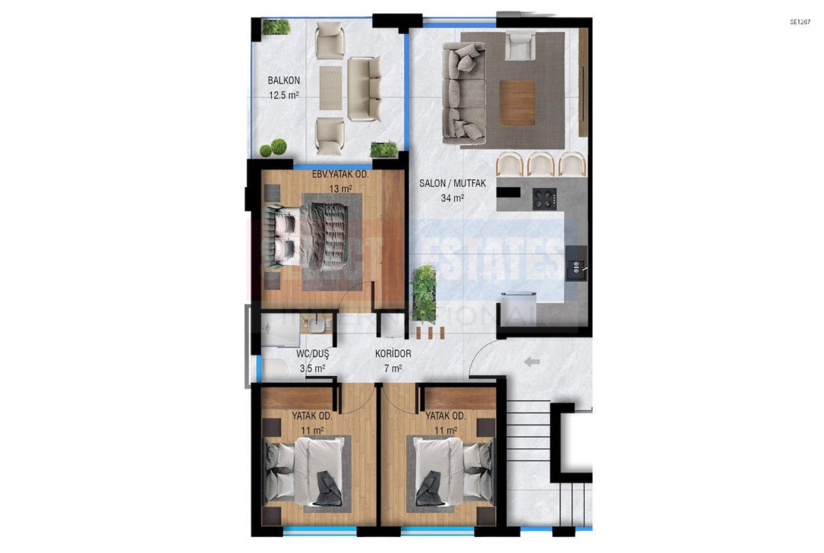 Investment 3+1 Apartment in Famagusta