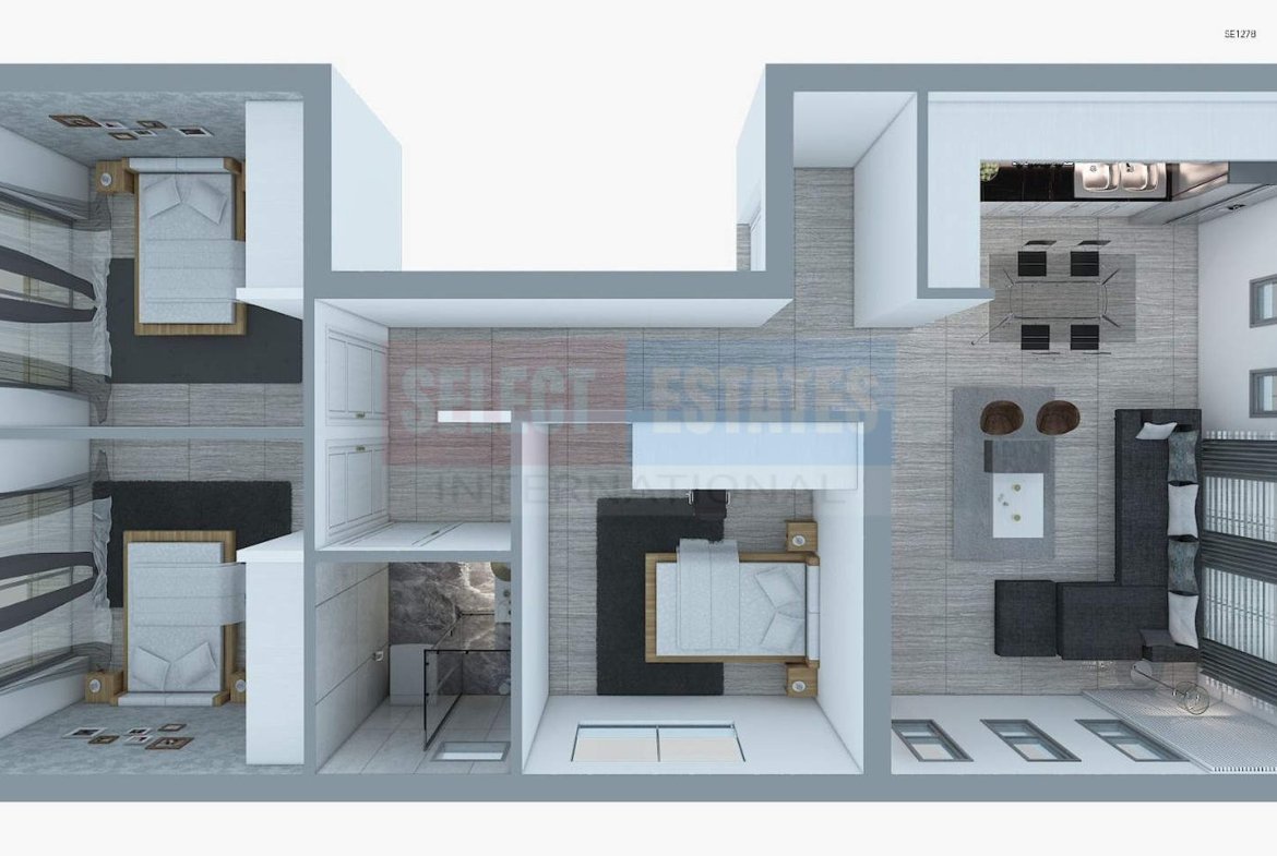 Famagusta Çanakkale Three-Bedroom Apartment