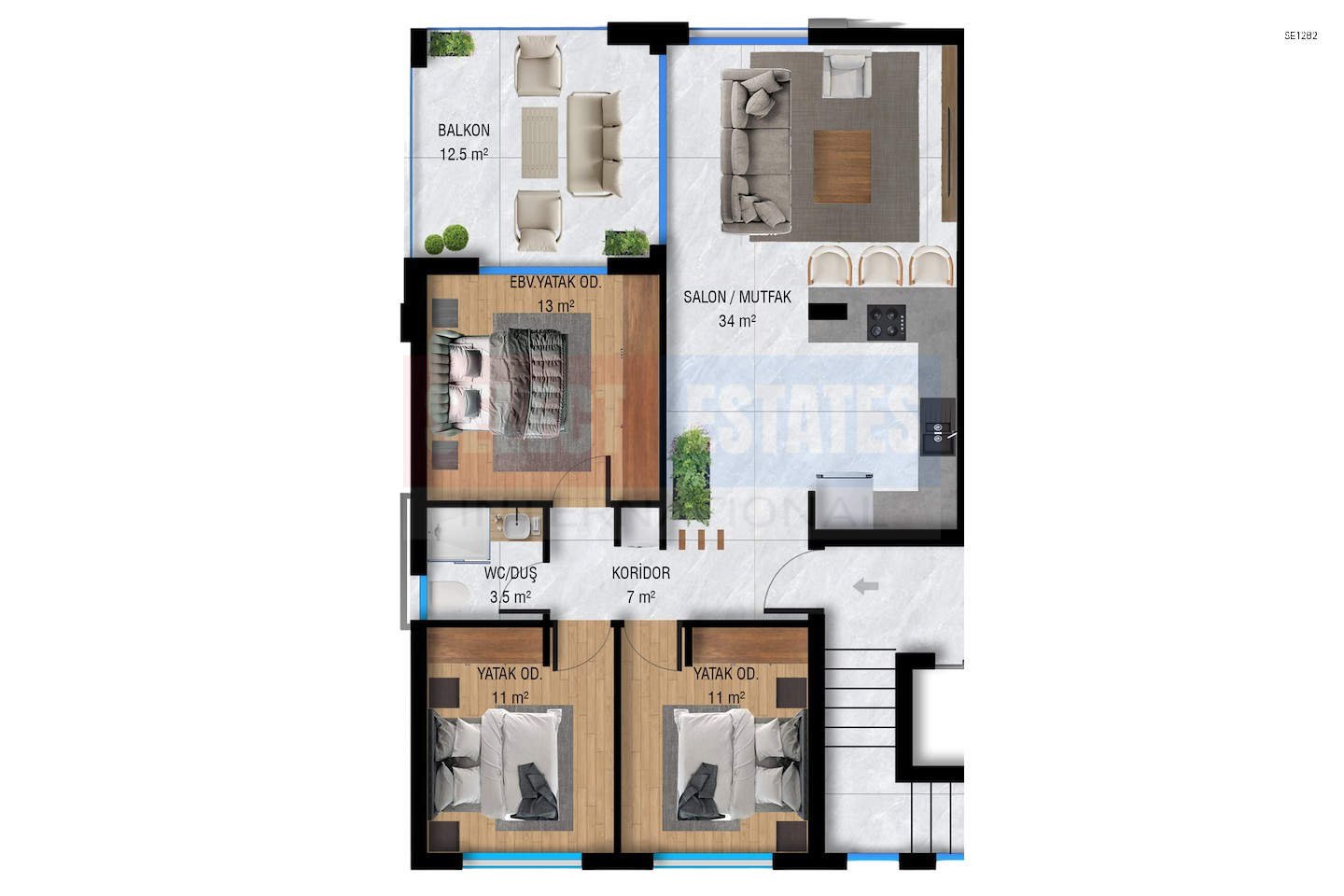 3+1 Apartment in Çanakkale, Famagusta