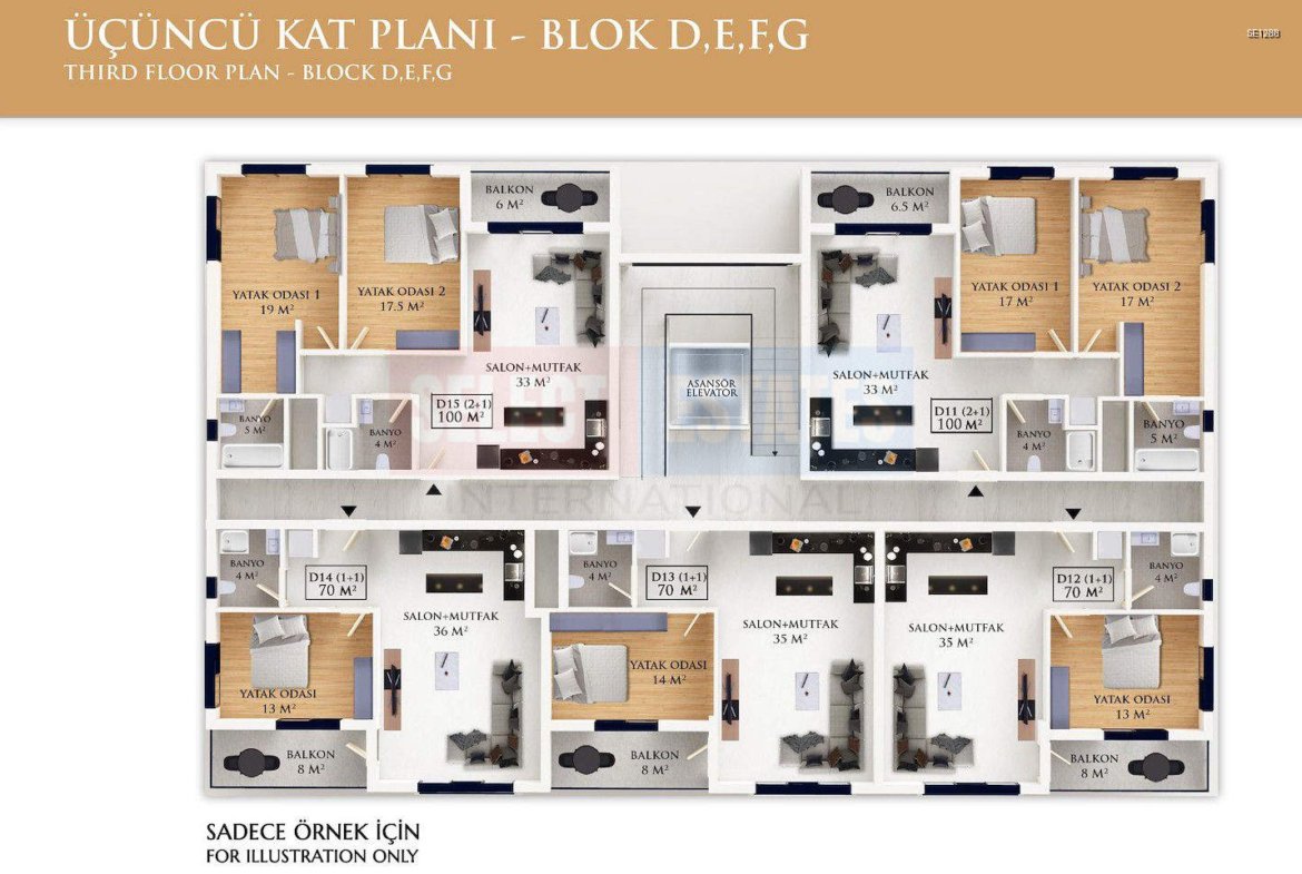 Luxury Apartment with Pool in İskele Ötüken