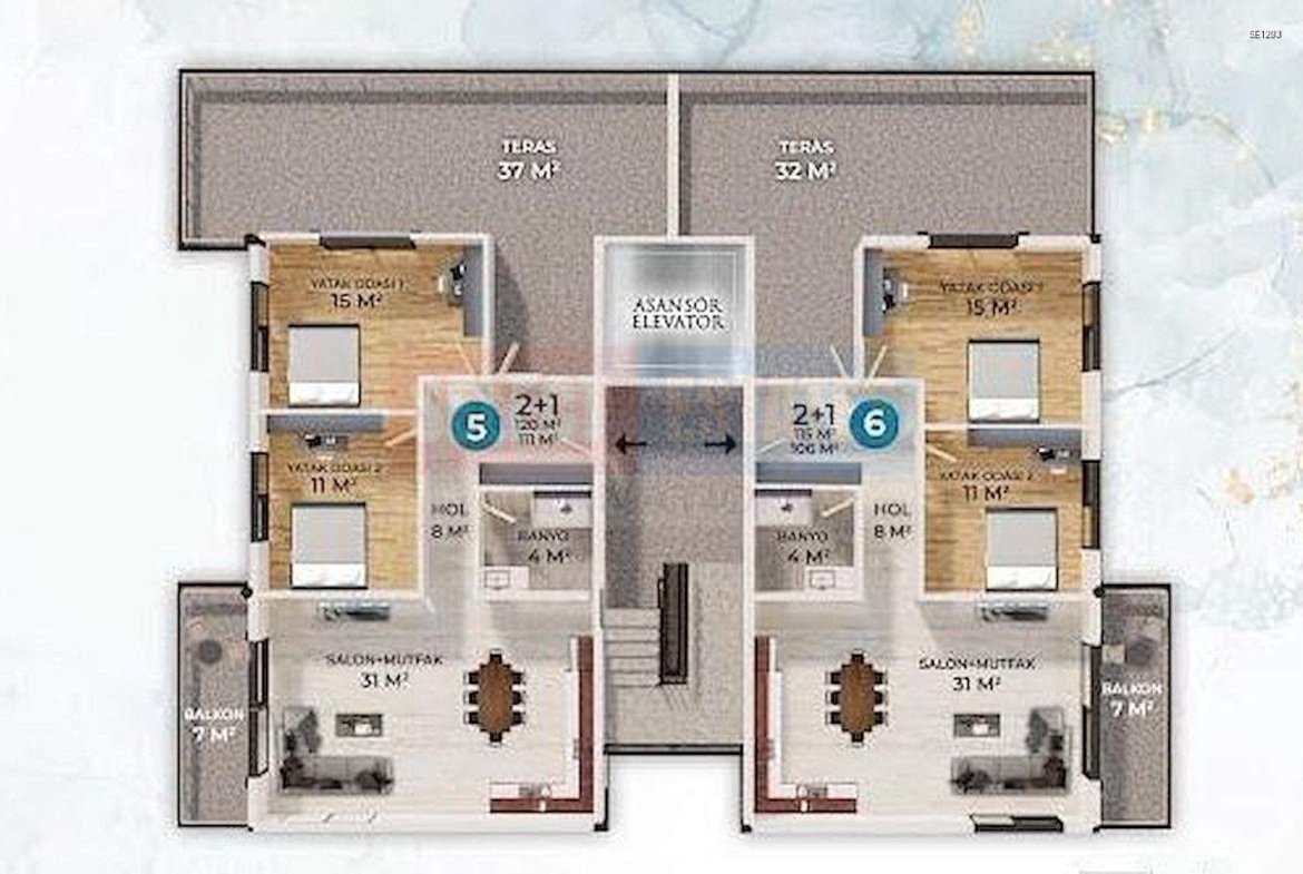 İskele For Sale 2 1 Apartment