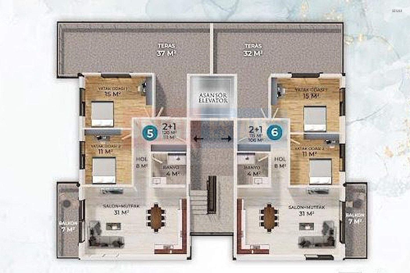 İskele For Sale 2 1 Apartment