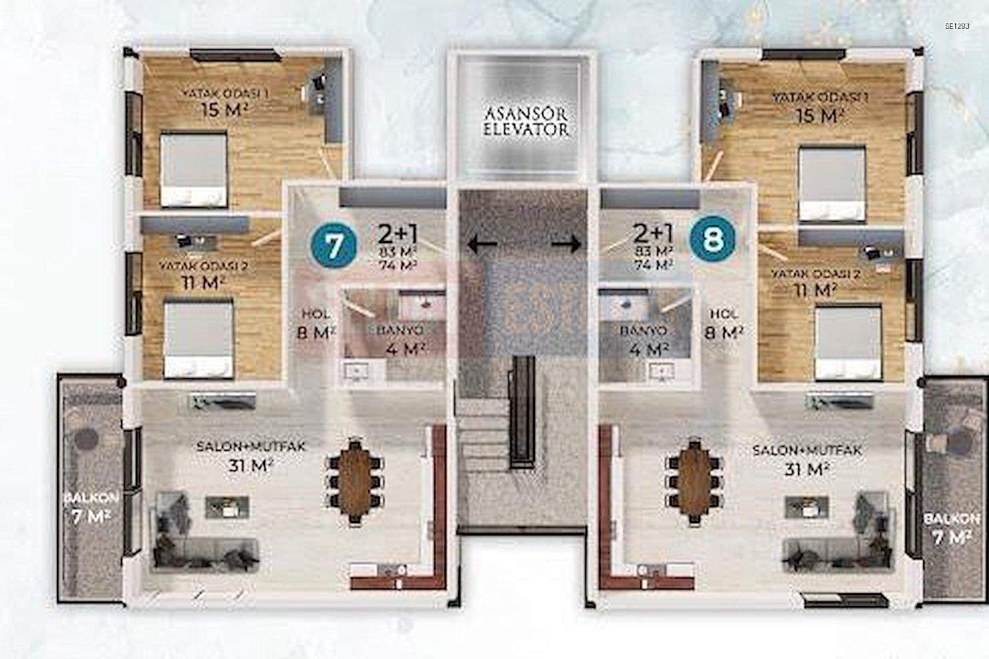 İskele For Sale 2 1 Apartment