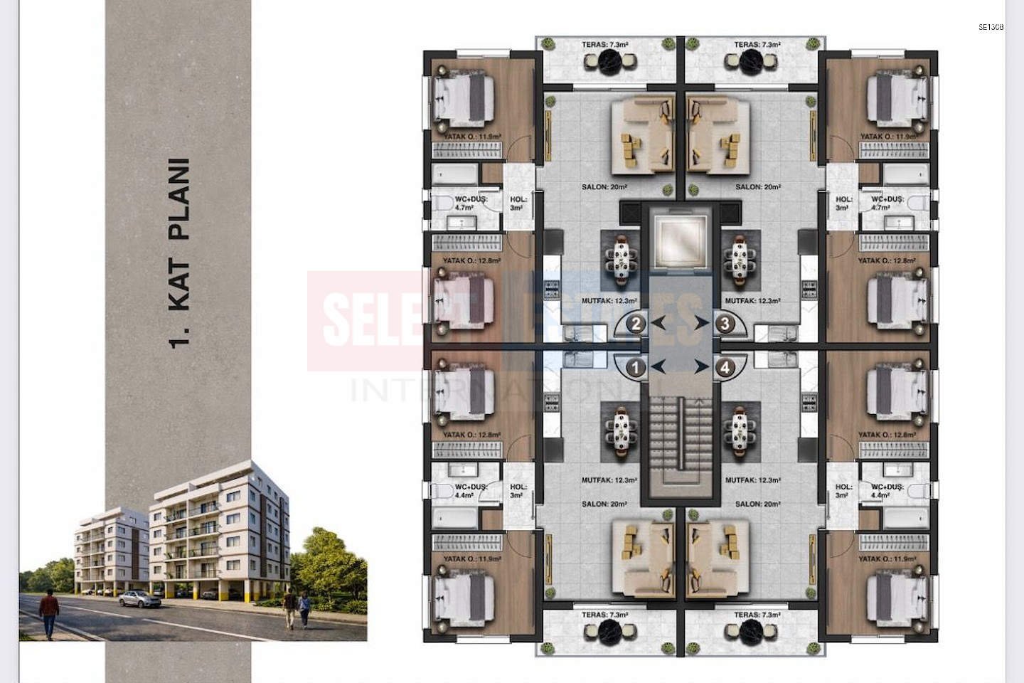 Modern Two-Bedroom Apartment in Baykal, Famagusta, Northern Cyprus