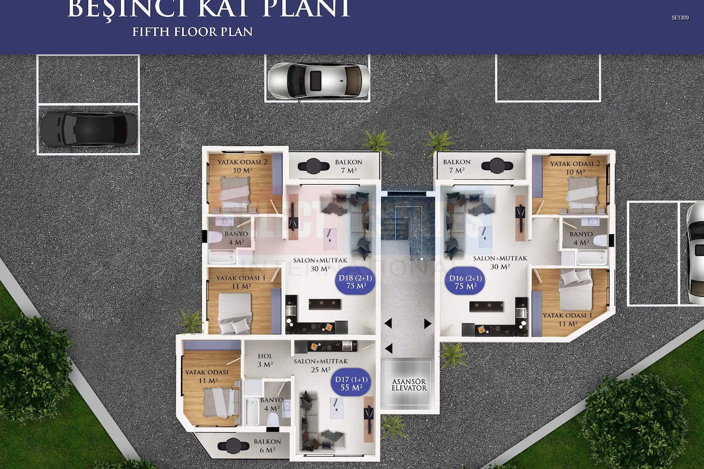 Modern 2+1 Apartment in Dörtyol, Famagusta, Northern Cyprus