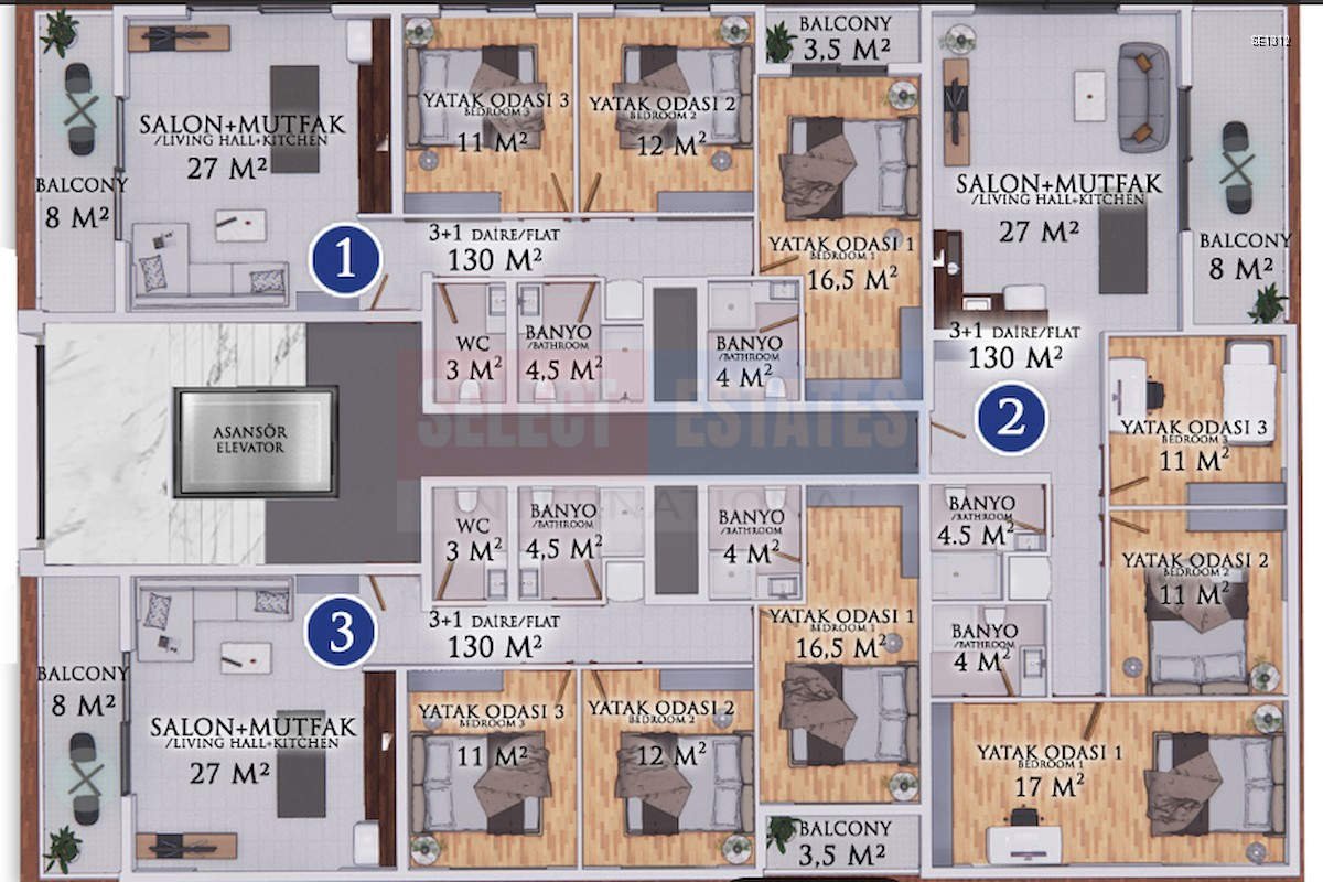 Spacious Ready Apartment for Sale in İskele