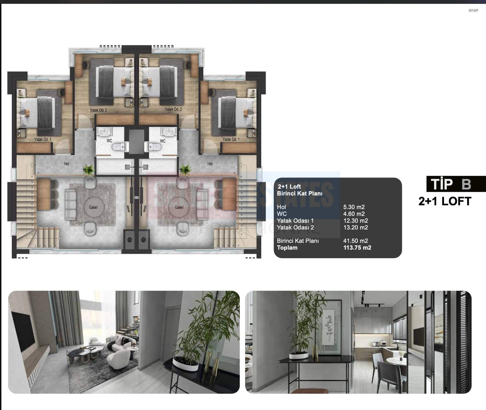 Modern 2+1 Townhouse in Alsancak