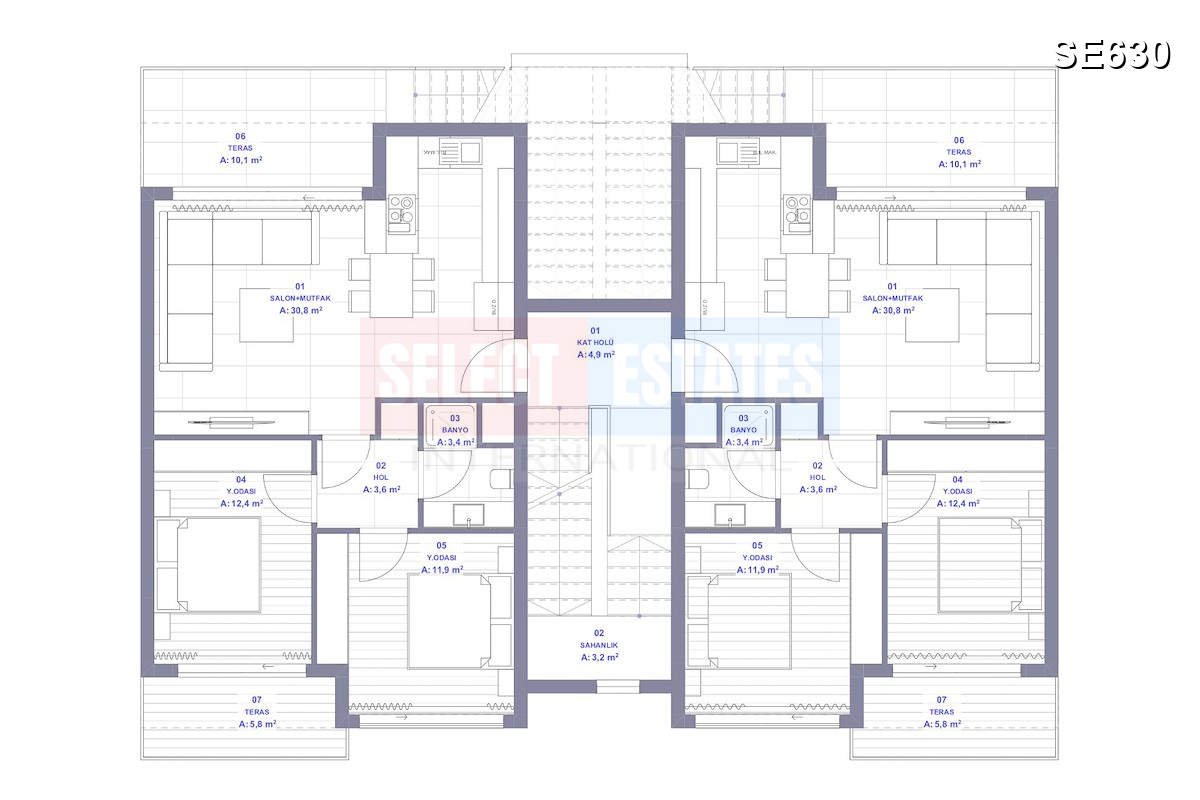 SE630_022 Luxury Penthouse Living in Karşıyaka