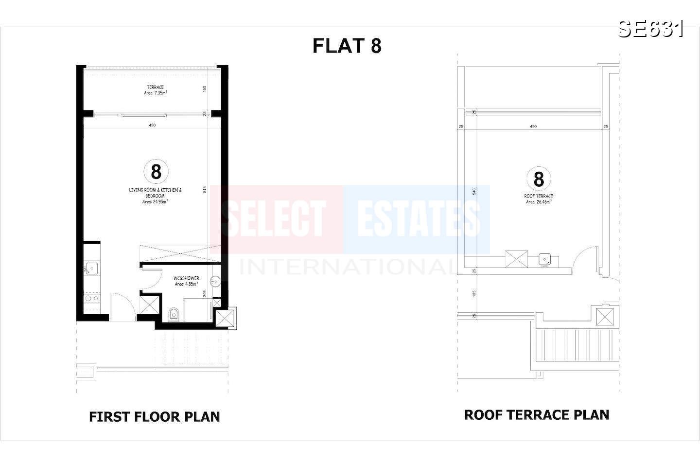 SE631_011 Luxury Penthouse Studio in Karşıyaka