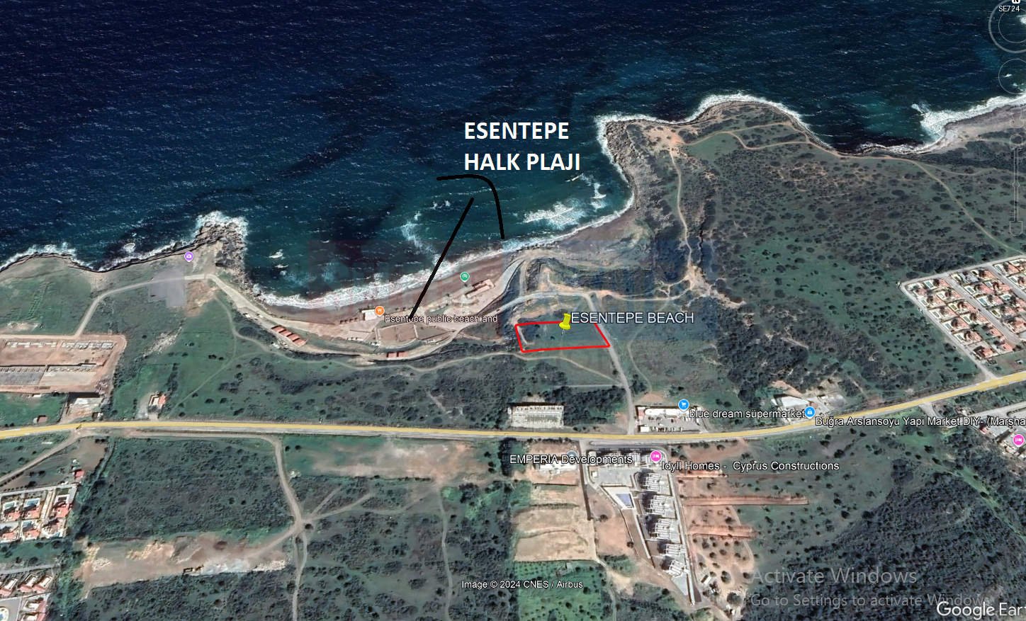 SE724_001 Villa Plot Close to the Sea in Esentepe