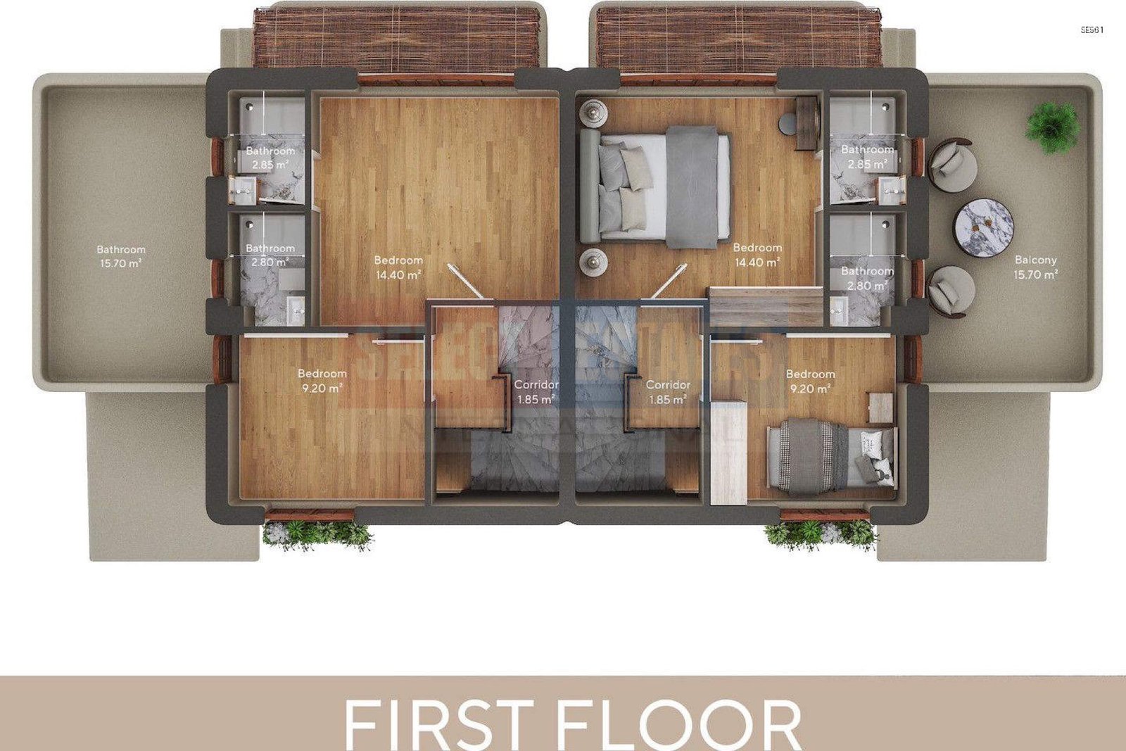 SE961_057 Sea View Villas in Lapta – Ready To Move