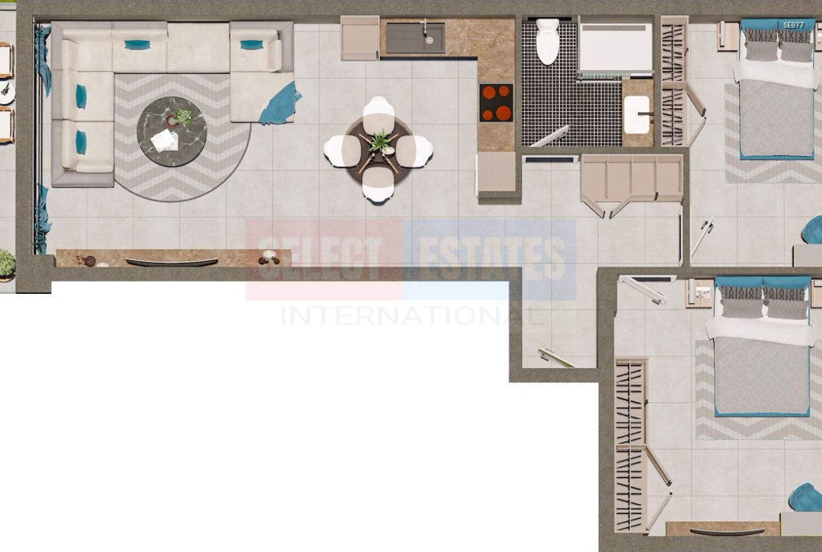 Ready Apartment with Sea View in İskele