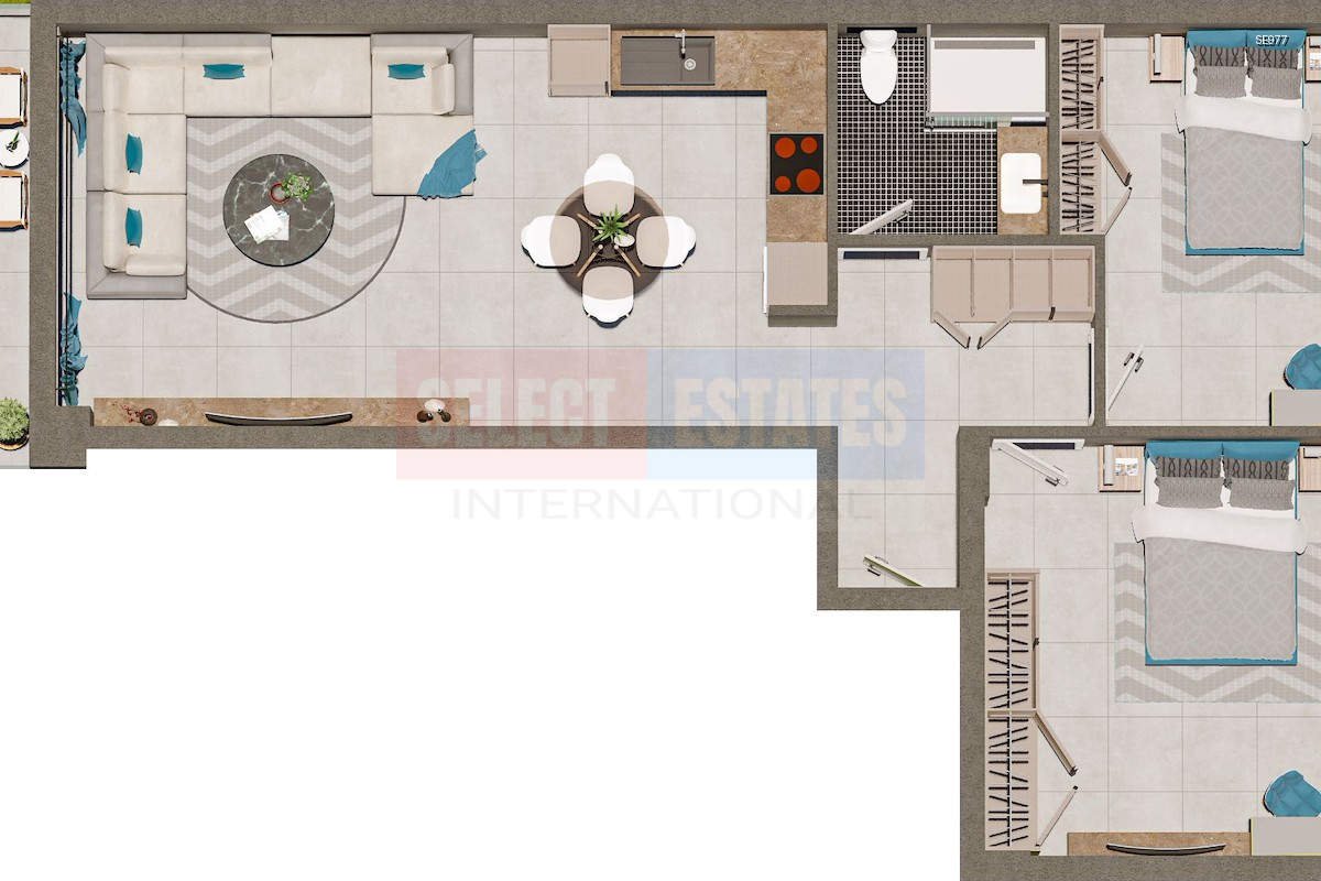 SE977_032 Ready Apartment with Sea View in İskele