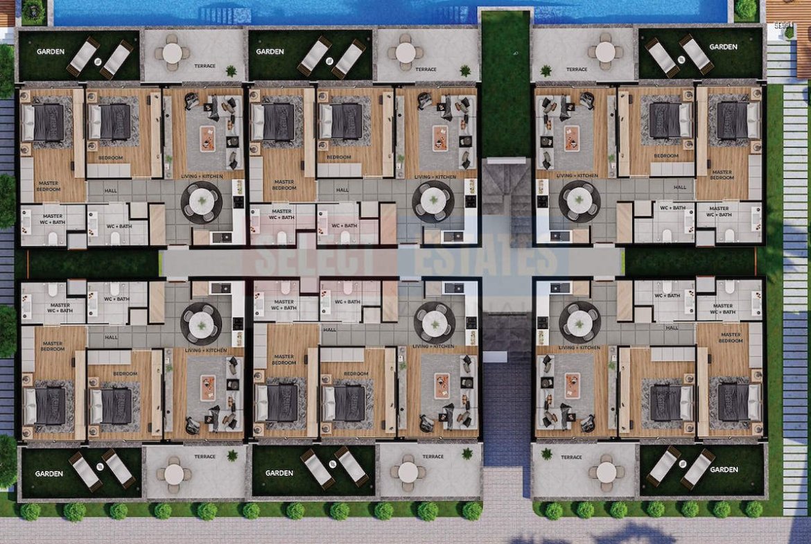 Luxury Garden Apartment in Lapta