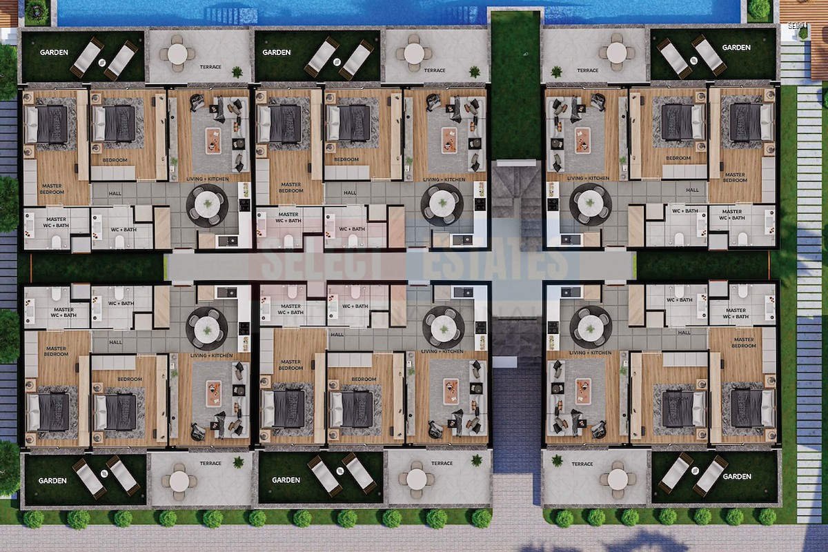 SE991_026 Luxury Garden Apartment in Lapta