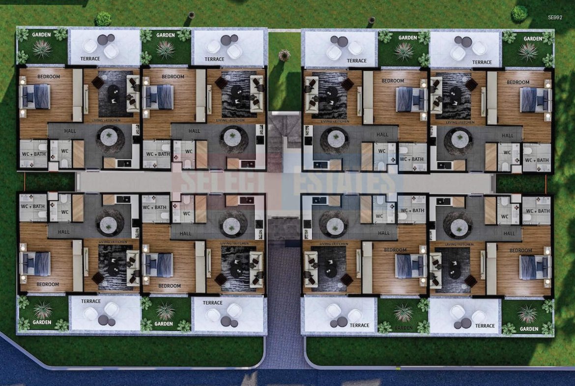 Luxury Garden Apartment in Lapta