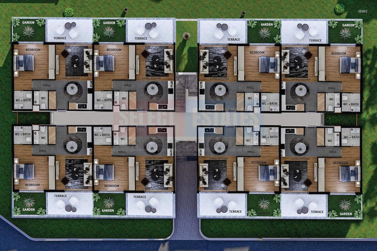 SE992_026 Luxury Garden Apartment in Lapta