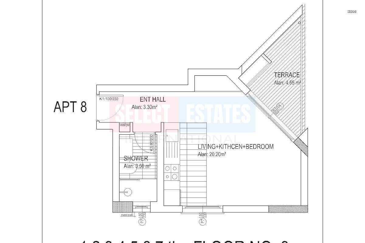 Seafront Ready Apartment in Gaziveren
