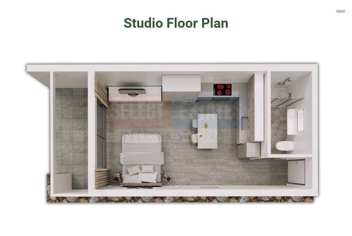 Investment Studio with Garden in Tatlısu
