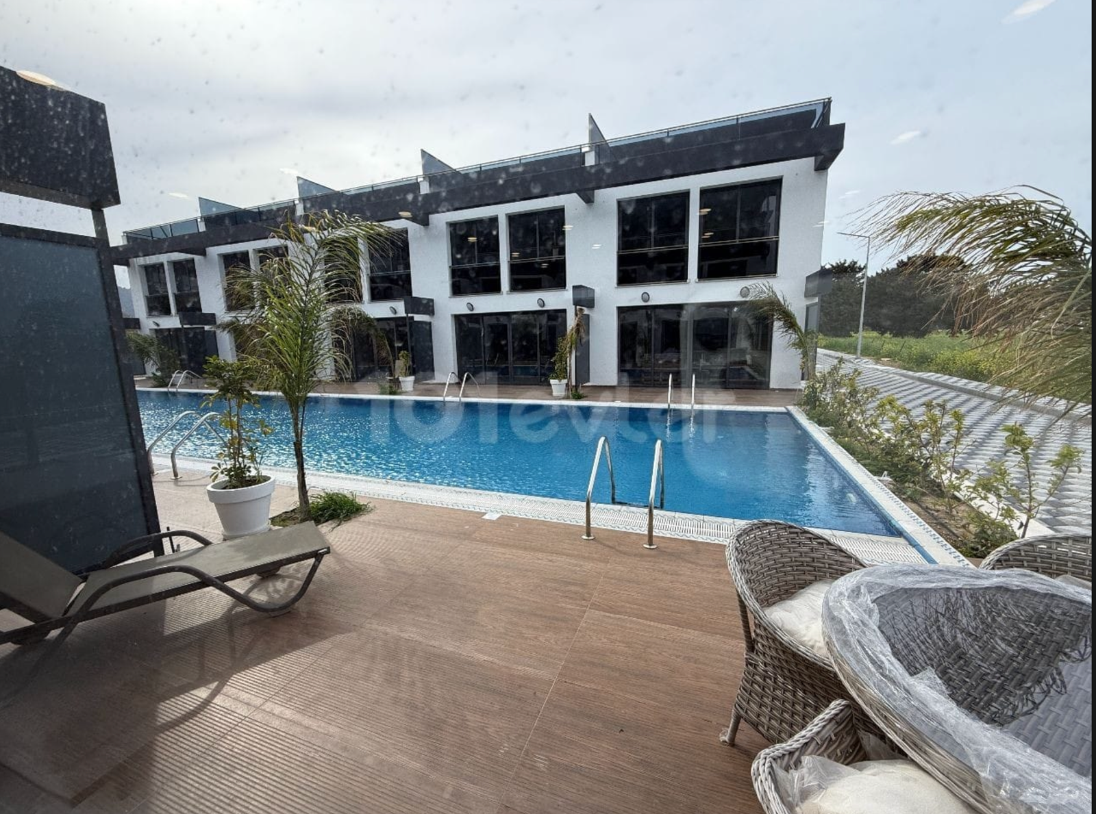 Town House with Pool and Terrace in Karşıyaka, Ready to Move