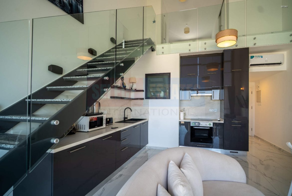 Kyrenia Esentepe Furnished Loft Penthouse