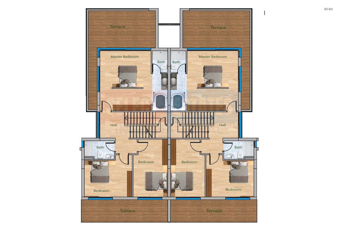Luxury Twin Villa in Zeytinlik
