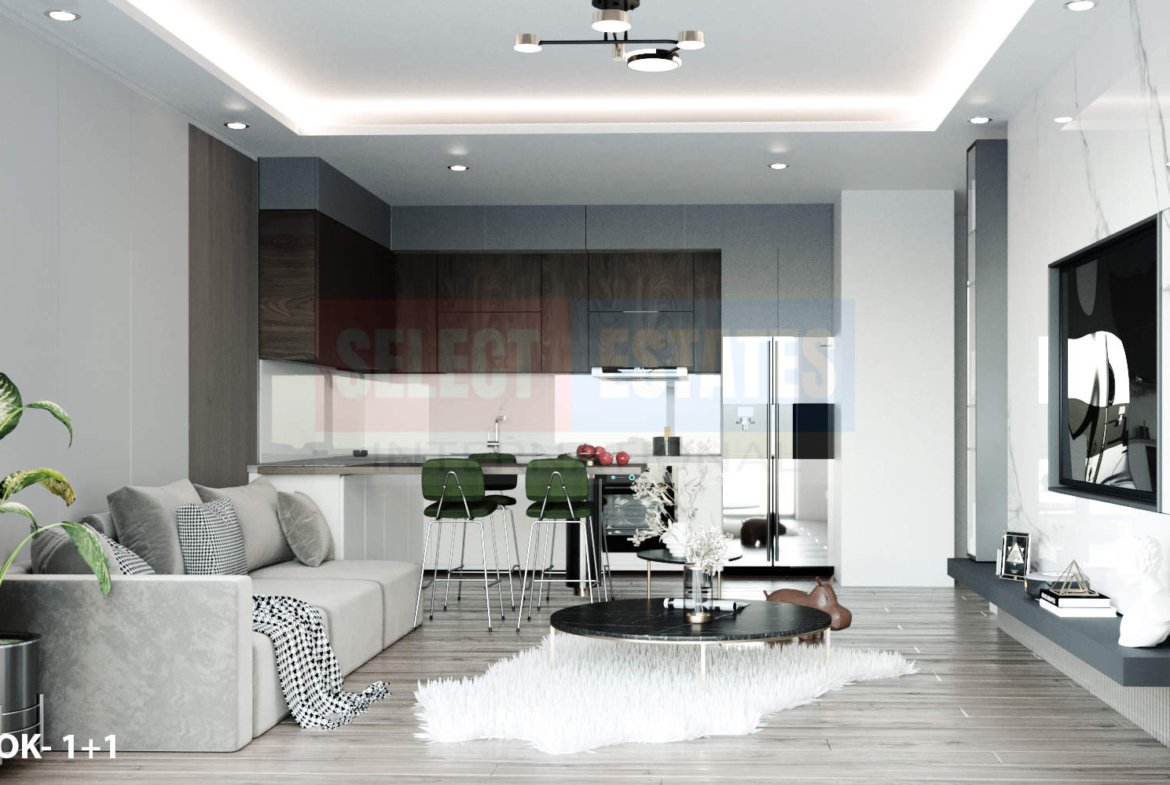 1+1 Apartment for Sale in Lapta