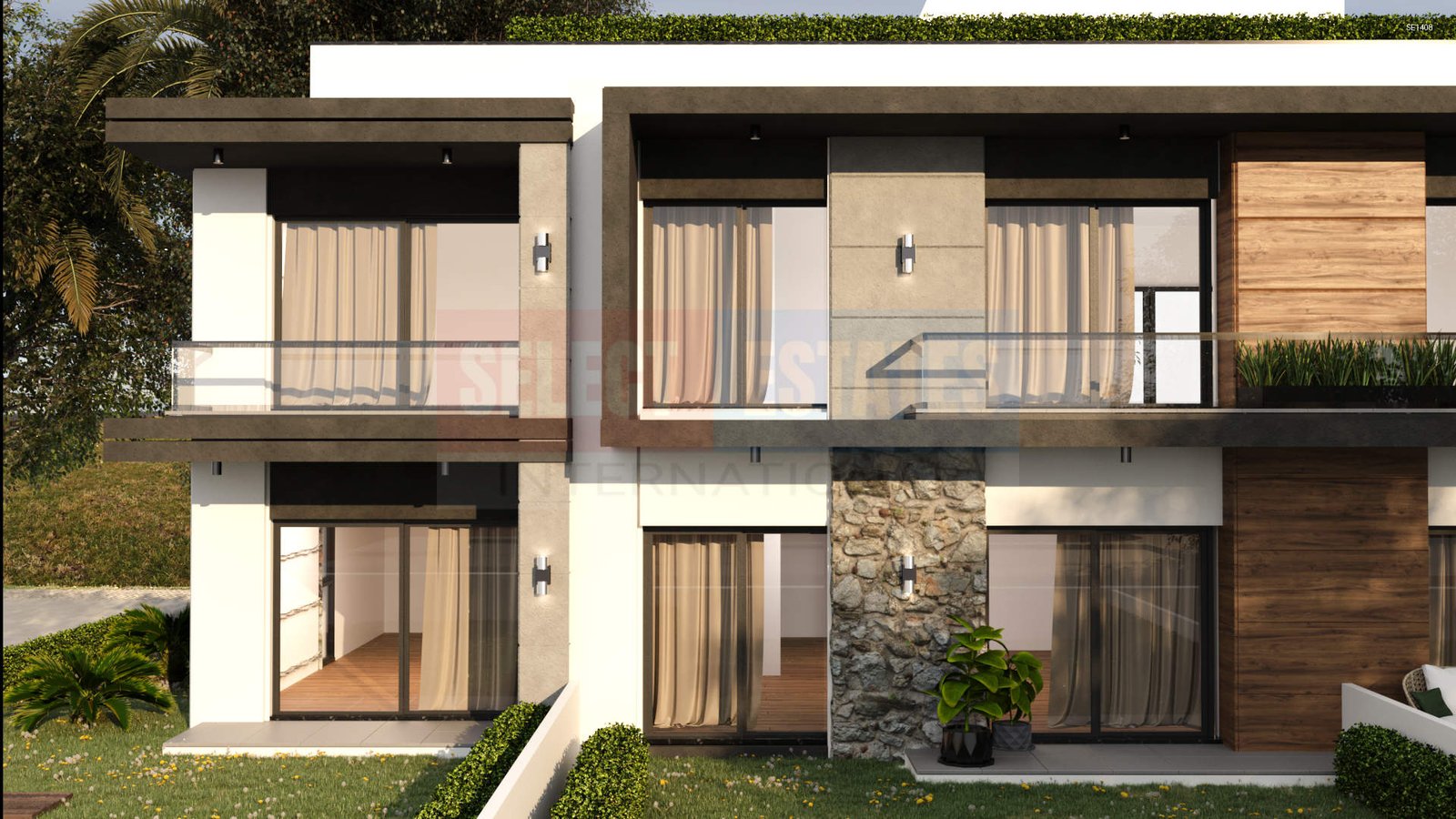 Semi-detached Villa with Terrace in Lapta