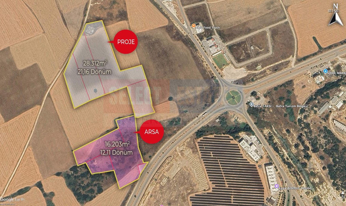 Investment Land for Sale in Bafra, Iskele – Only 80m from the Sea