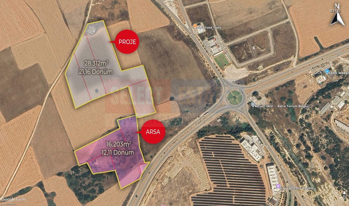 Investment Land for Sale in Bafra, Iskele – Only 80m from the Sea