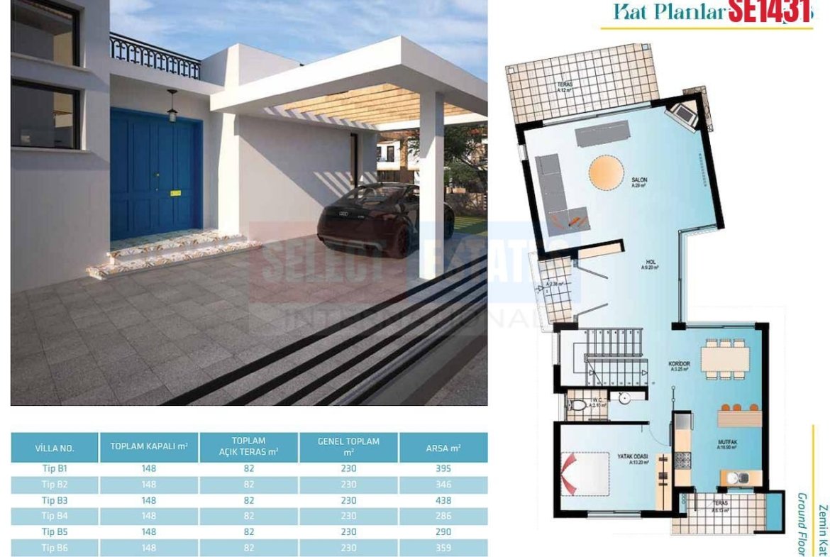 Gated 4-Bedroom Villa, Doğanköy, North Cyprus Properties for Sale