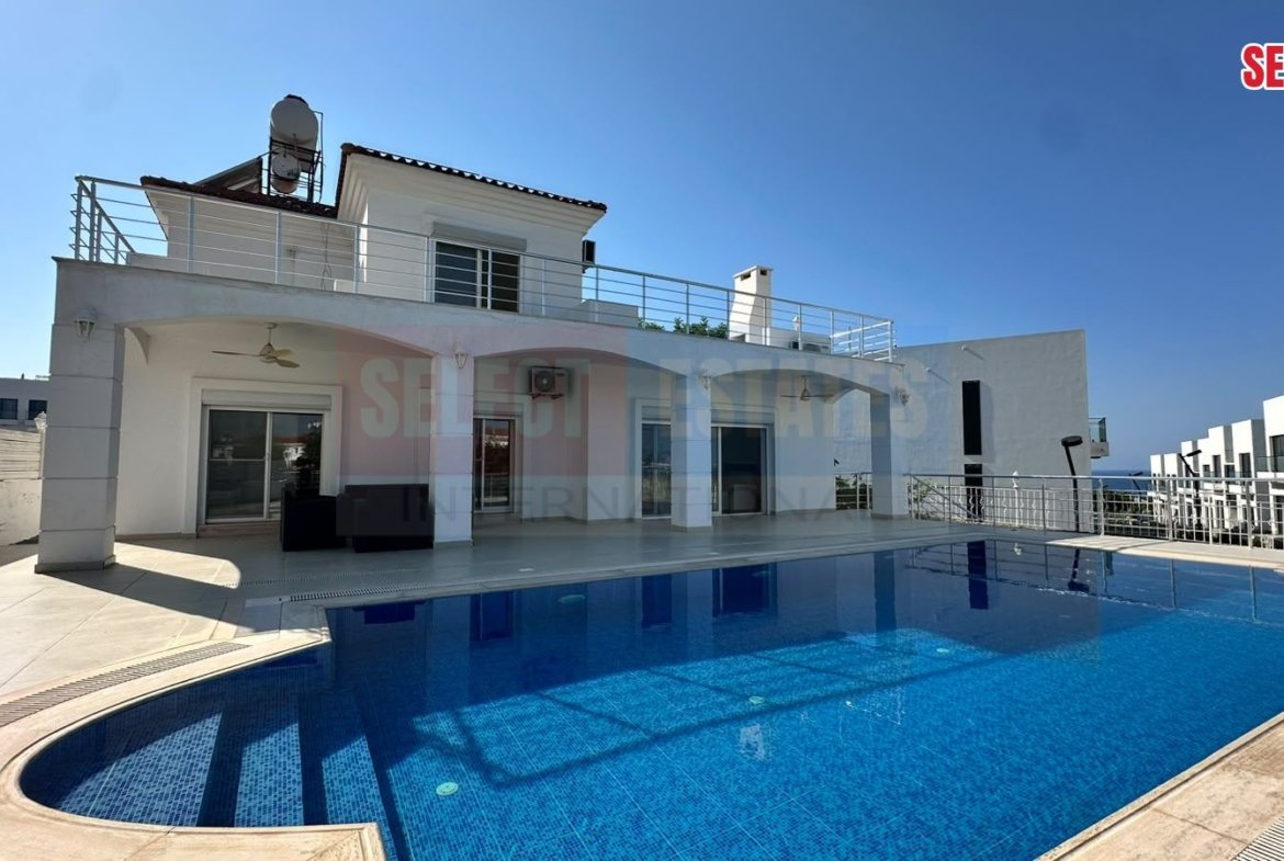 Sea View Pool Villa, Karsiyaka, North Cyprus Properties for Rent