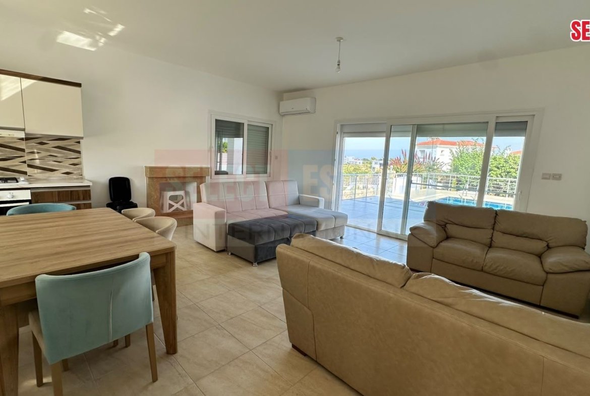 Sea View Pool Villa, Karsiyaka, North Cyprus Properties for Rent