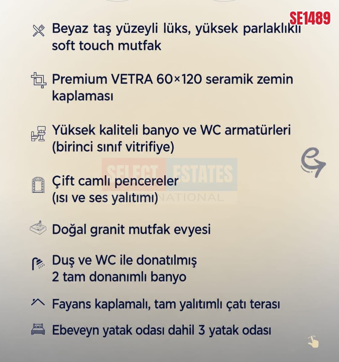 3 Bedroom Garden Apartment, Alayköy, North Cyprus Properties for Sale