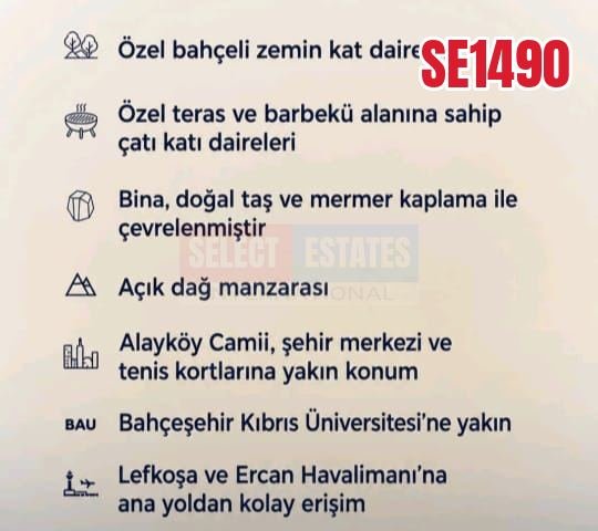 3 Bedroom Apartment, Alayköy, North Cyprus Properties for Sale
