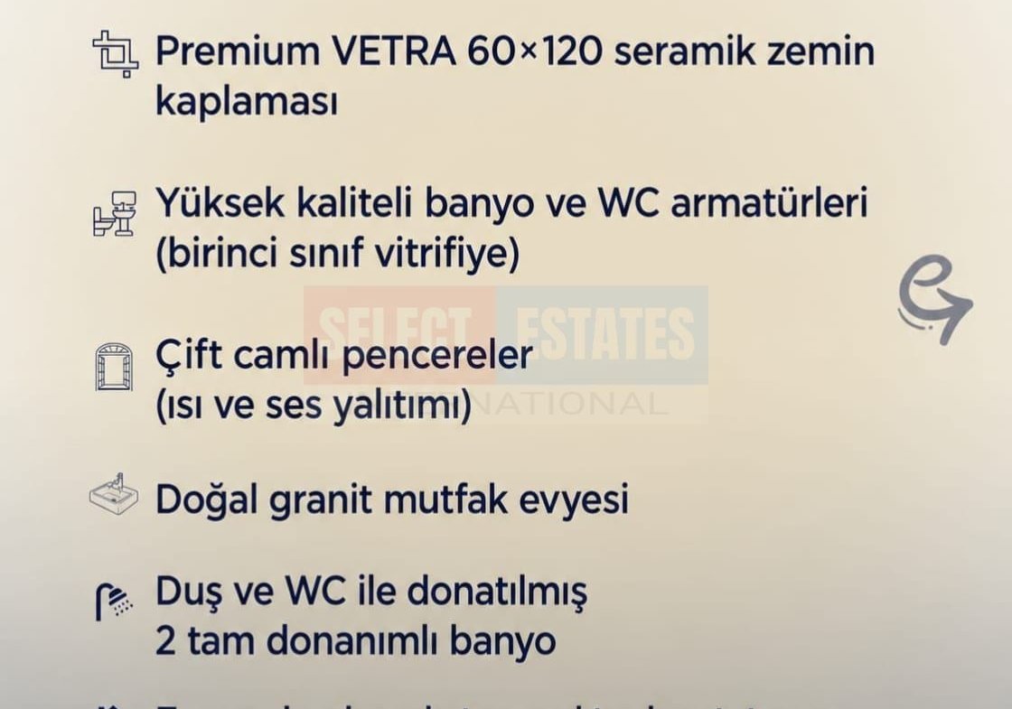3 Bedroom Apartment, Alayköy, North Cyprus Properties for Sale