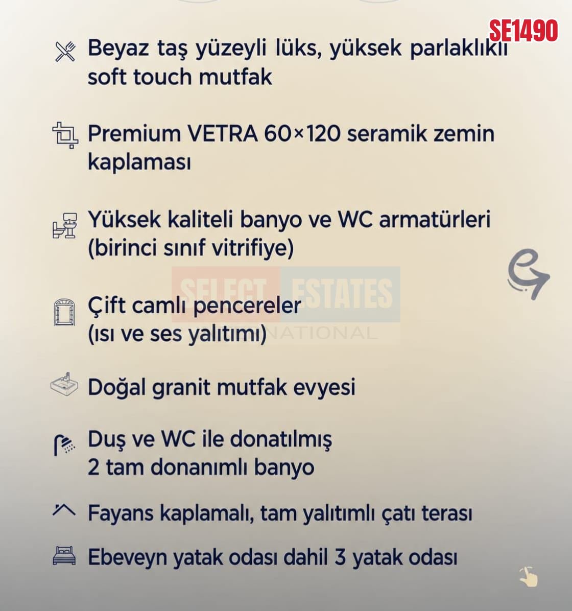 3 Bedroom Apartment, Alayköy, North Cyprus Properties for Sale