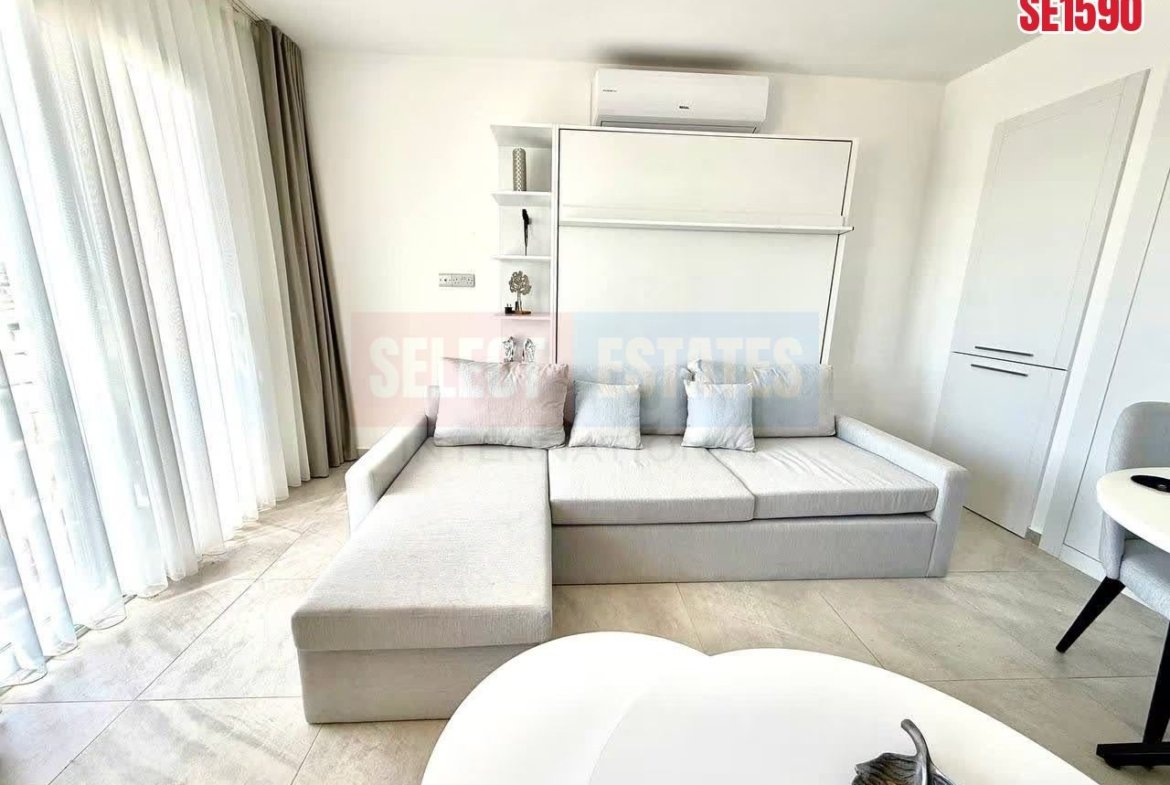 Beachfront Studio Apartment, Bafra, North Cyprus Properties for Sale