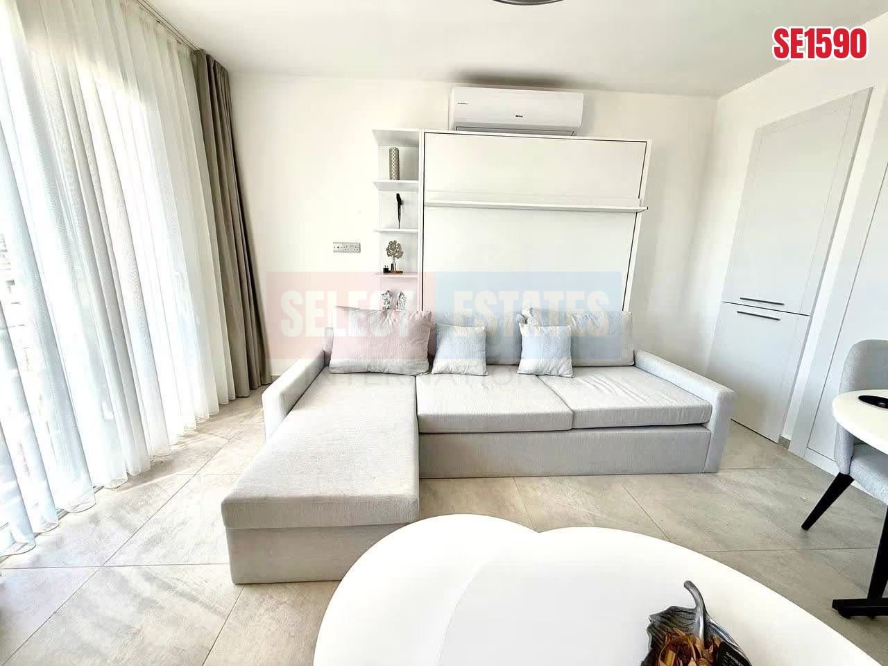Beachfront Studio Apartment, Bafra, North Cyprus Properties for Sale