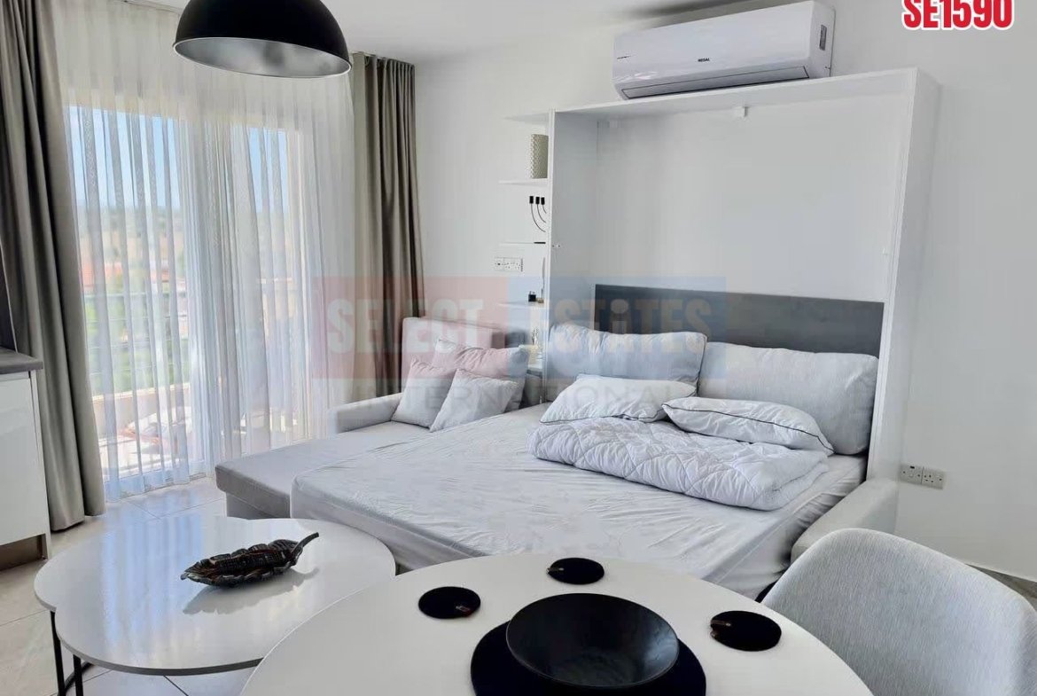 Beachfront Studio Apartment, Bafra, North Cyprus Properties for Sale