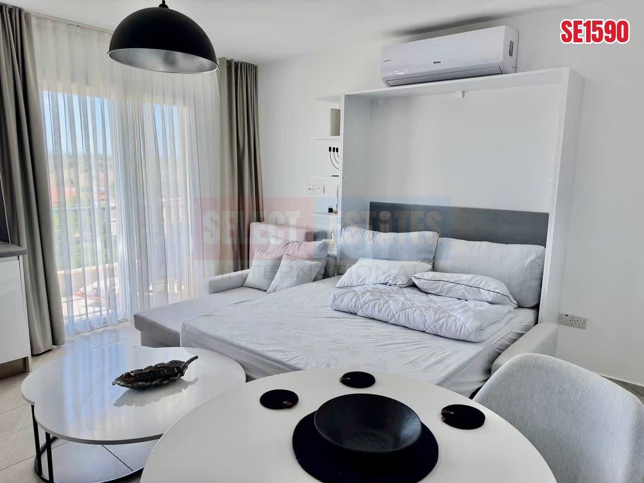 Beachfront Studio Apartment, Bafra, North Cyprus Properties for Sale