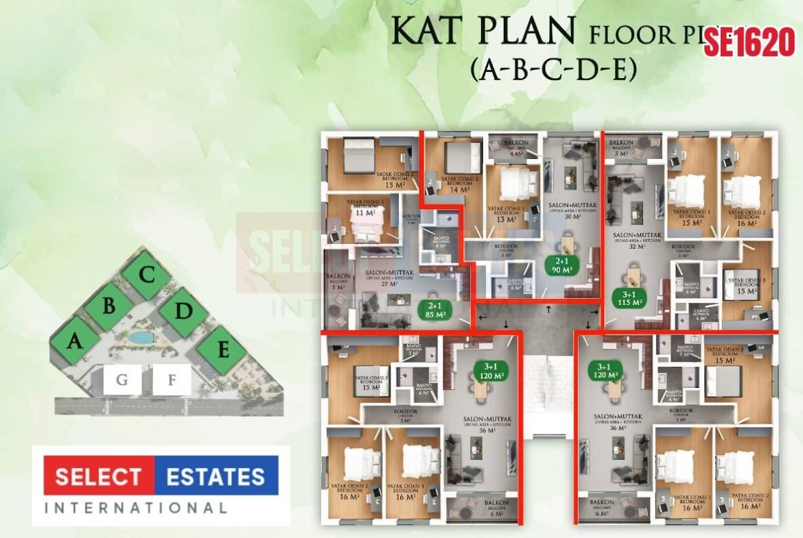 Newly Built Apartment, Gazimagusa, North Cyprus Properties for Sale
